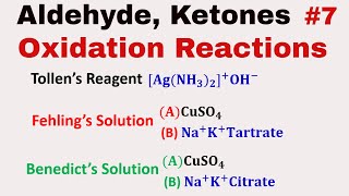 Oxidation of Aldehyde and Ketones 7 Tollen’s Reagent  Fehling amp Benedict’s SolutionPopoff’s rule [upl. by Imelida]