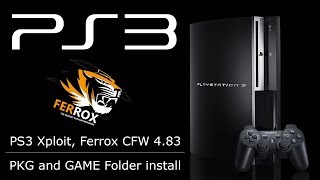 PS3 Xploit Ferrox CFW 483 PKG and GAME folder installation Guide [upl. by Ahsas]