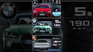 BMW M3 COMPETITION 700PS VS MERCEDES AMG GT 63 S E PERFORMANCE 843PS VS 911 TURBO S 650PS shorts [upl. by Wilmer]