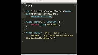 Laravel 11  Integrating BotMan Chatbot shorts [upl. by Notsecnirp]