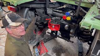 Modifying the PTO and fitting a Rockinger hitch on a Unimog 421 [upl. by Ardnazxela859]