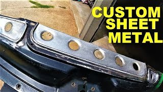 HOW TO BUILD CUSTOM SHEET METAL FILLER PANELS WITH DIMPLE DIES [upl. by Samella579]