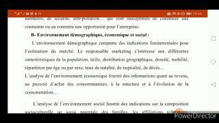 Marketing de base S3le marché et son environnement [upl. by Monagan]