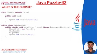 Java Puzzle  42  Java Tricky Questions  Java Interview Questions  rajonlinetrainings [upl. by Aryajay]