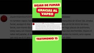 Vapear para dejar de fumar  Casos de vapeo 15 dejardefumar vapeo shorts [upl. by Ntsud269]