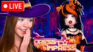 🔴 LIVE  DRESS TO IMPRESS NEW HALLOWEEN UPDATE VIP GIVEAWAY WVIEWERS💙 [upl. by Foscalina]