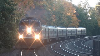 Peak Fall Foliage on the exErie at HoHoKus Railfanning the COMPLETE Rush Hour 102524 [upl. by Lowson532]