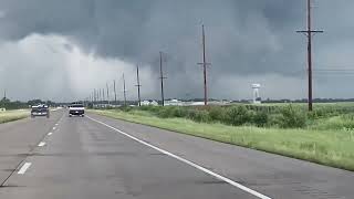 Video shows large tornado spotted in Mount Vernon Indiana as Hurricane Beryl nears [upl. by Meil374]