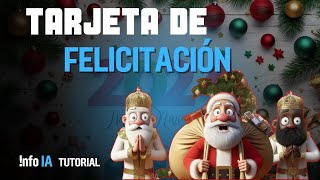 Cómo CREAR FELICITACIONES de Año Nuevo con Inteligencia Artificial [upl. by Niddala578]