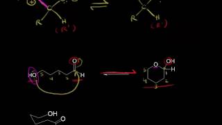 Formation of hemiacetals and hemiketals  Aldehydes and ketones  Organic chemistry  Khan Academy [upl. by Aelegna]