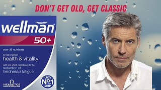 Health and Vitality Supplements for Males  Wellman 50 Plus by Vitabiotics  UKs NO 1 FOR MEN [upl. by Awhsoj507]