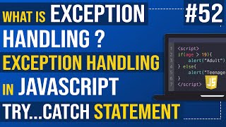 Javascript Tutorial  Exception Handling in JavaScript  JavaScript Trycatch Statement [upl. by Solly]