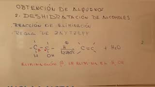 Obtención de alquenos reducción de alquinos y deshidratación de Alcoholes UMSA LA MEJOR [upl. by Ander]