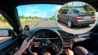 ACELERANDO TUDO na BR de BMW E36 Turbo [upl. by Netram]