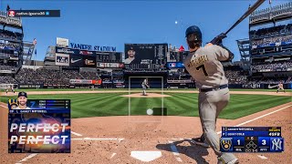 Extra Innings MLB The Show 24 Online Rated Brewers vs Yankees PS5 Gameplay [upl. by Noeled681]