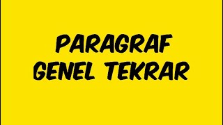 Paragraf “GENEL TEKRAR” [upl. by Galven]