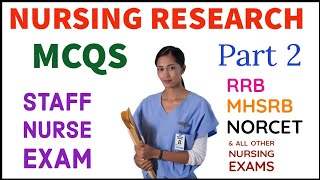 Nursing research mcq for norcet part 2 nursingresearch [upl. by Siravat]