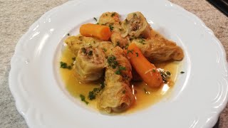 Recette Chou farci à la viande hachée [upl. by Nerhe]