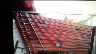 Homemade Psalterform Concert Zither  Part 2  all strings added [upl. by Annerb]