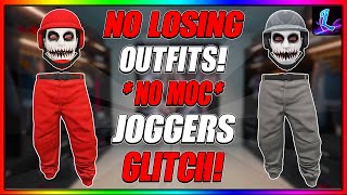 NEW GTA 5 ONLINE HOW TO GET RED amp GRAY JOGGERS NO MOC GTA Colored Joggers Clothing Glitch [upl. by Marge]