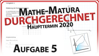 Matura 2020 Aufgabe 5  Skalierung Koordinatenachsen  Geradengleichung Haupttermin  EasyGoing [upl. by Nafri]