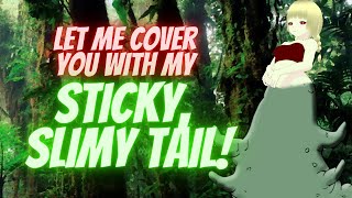 Giant Slug Girl Gives You Sticky Cuddles ASMR Roleplay🐌slime monster girl f4m👄 [upl. by Arhas]