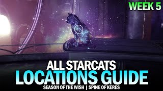 All Starcat Locations Guide  Week 5 Spine of Keres  Not Cell of the Sycophant Destiny 2 [upl. by Angeli466]