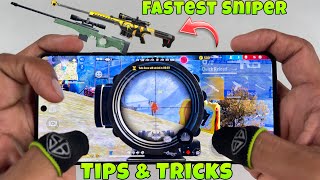 fastest double sniper tips and tricks with handcam tutorial free fire [upl. by Marshall]