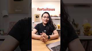 What does FORTUITOUS mean 🤔 teamlyqa learnwithlyqa vocabulary english wordoftheday [upl. by Winna]