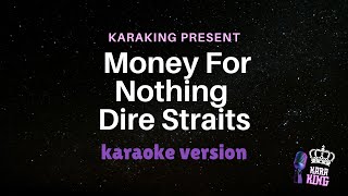 Dire Straits  Money For Nothing  karaoke version from karaking karaoke [upl. by Rem]