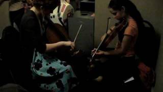 Another hallway jam with Emma Beaton amp Tatiana Hargreaves  fiddletunes 09 [upl. by Enelyahs]