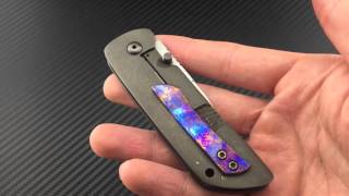 Mcnees Custom Knives Timascus Tanjun knife [upl. by Rafe]