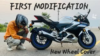 First Modification in R15M  New Wheel Cover  The Dang Valley Vlog  RG Vlogs [upl. by Gemperle]