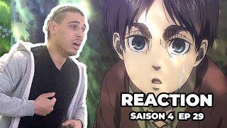 LA TRAGÉDIE SHINGEKI NO KYOJIN SAISON 4 PART 3 REACTION ATTACK ON TITAN EREN LIBERTÉ [upl. by Hcurob]