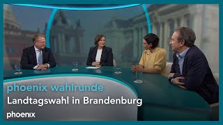 phoenix wahlrunde Landtagswahl in Brandenburg [upl. by Ed]