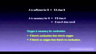 Propositional Logic Necessary and Sufficient [upl. by Bikales]