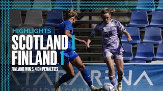 Scotland 11 Finland 45 pen  Pinatar Cup Highlights  SWNT [upl. by Angeline]