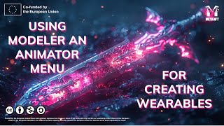 NftArtonMeta  Voxedit for Young Artists  Using Modeler and Animator Menu for Creating Wearables [upl. by Devinna]