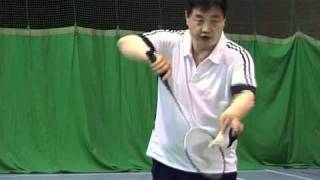 BadmintonBackhand Low Service [upl. by Gnoh]