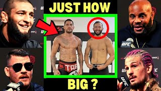 UFC Fighters Explain “Just How Big is Alex Pereira” [upl. by Shena]