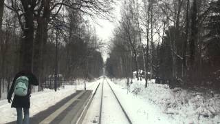 Führerstandsfahrt Heidekrautbahn NE27 Berlin Karow  Wensickendorf Januar 2010 [upl. by Peppel]