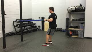 Standing Band Row  Back exercises [upl. by Brod616]