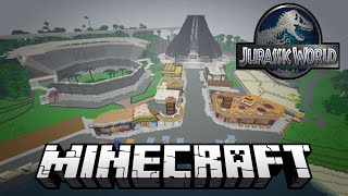 JURASSIC WORLD IN MINECRAFT Jurassic World Map 187 [upl. by Dammahum581]