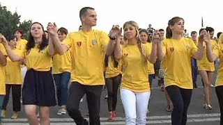 Flash mob in Romania [upl. by Allerbag]