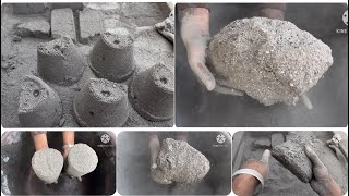 ASMRsoft dusty sand cement full dry crumblesatisfying [upl. by Strep]