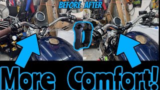 Pivoting risers INSTALL on my Harley Davidson Sportster XL883 Superlow  no risers no problem [upl. by Connell]