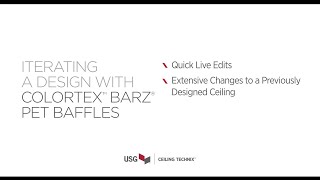 USG Colortex™ Barz® PET Baffles Iterating on a Design [upl. by Tami]