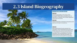 23 Island Biogeography  AP Environmental Science [upl. by Cullie]