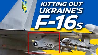 F16s Delivered To Ukraine With Advanced Countermeasure Pods For Self Protection [upl. by Barfuss39]