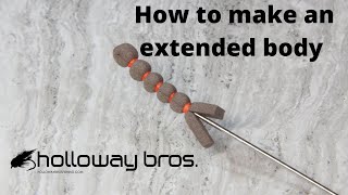 How to create and EXTENDED BODYBeginning Fly Tying extended body [upl. by Joanna584]